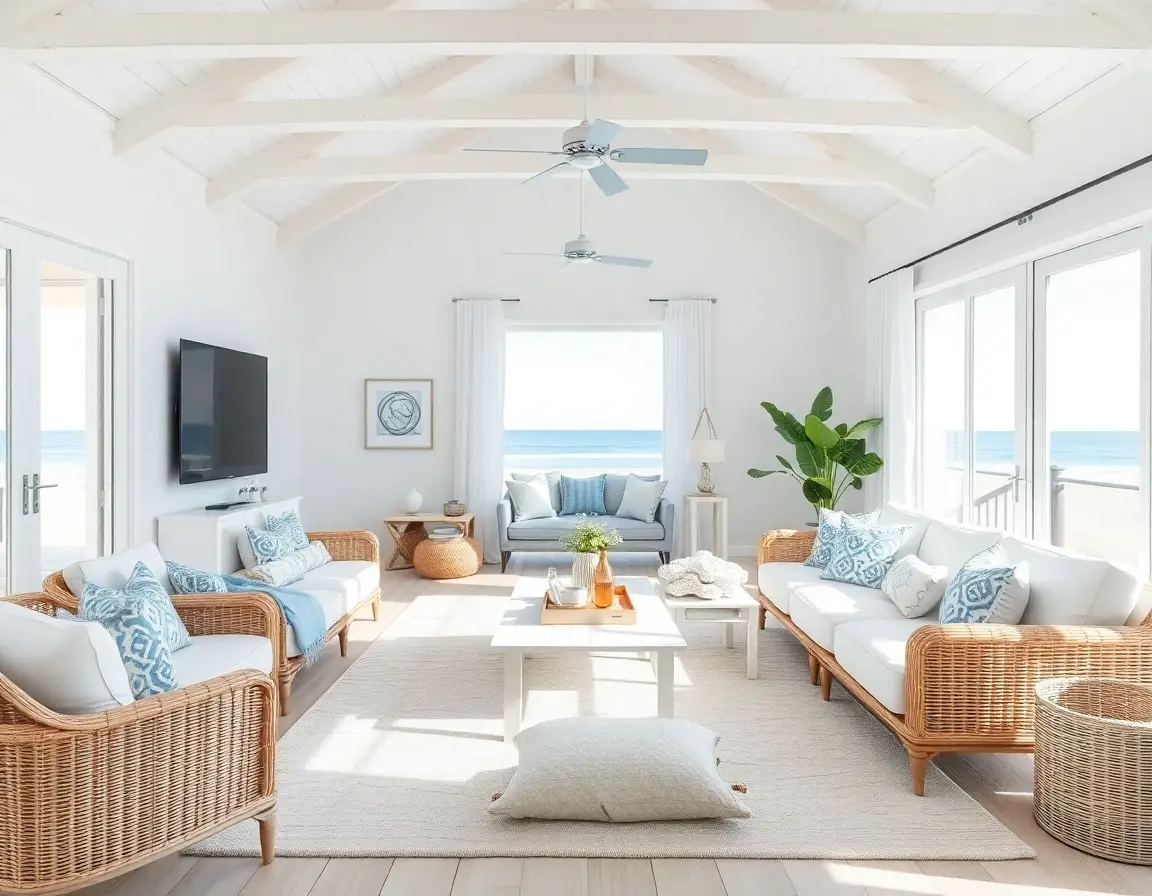 Happy user reviewing AI interior design results on smartphone